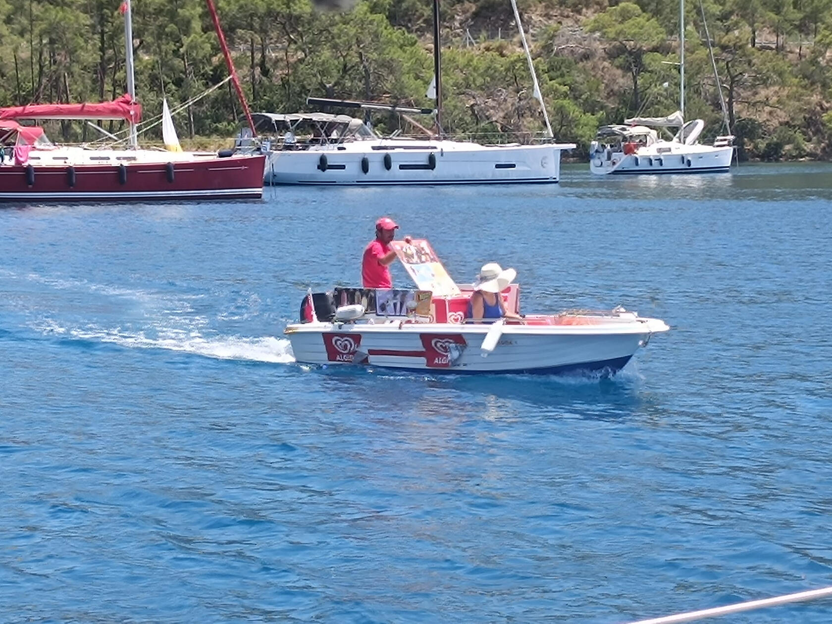 Icecream boat, Turkey.
